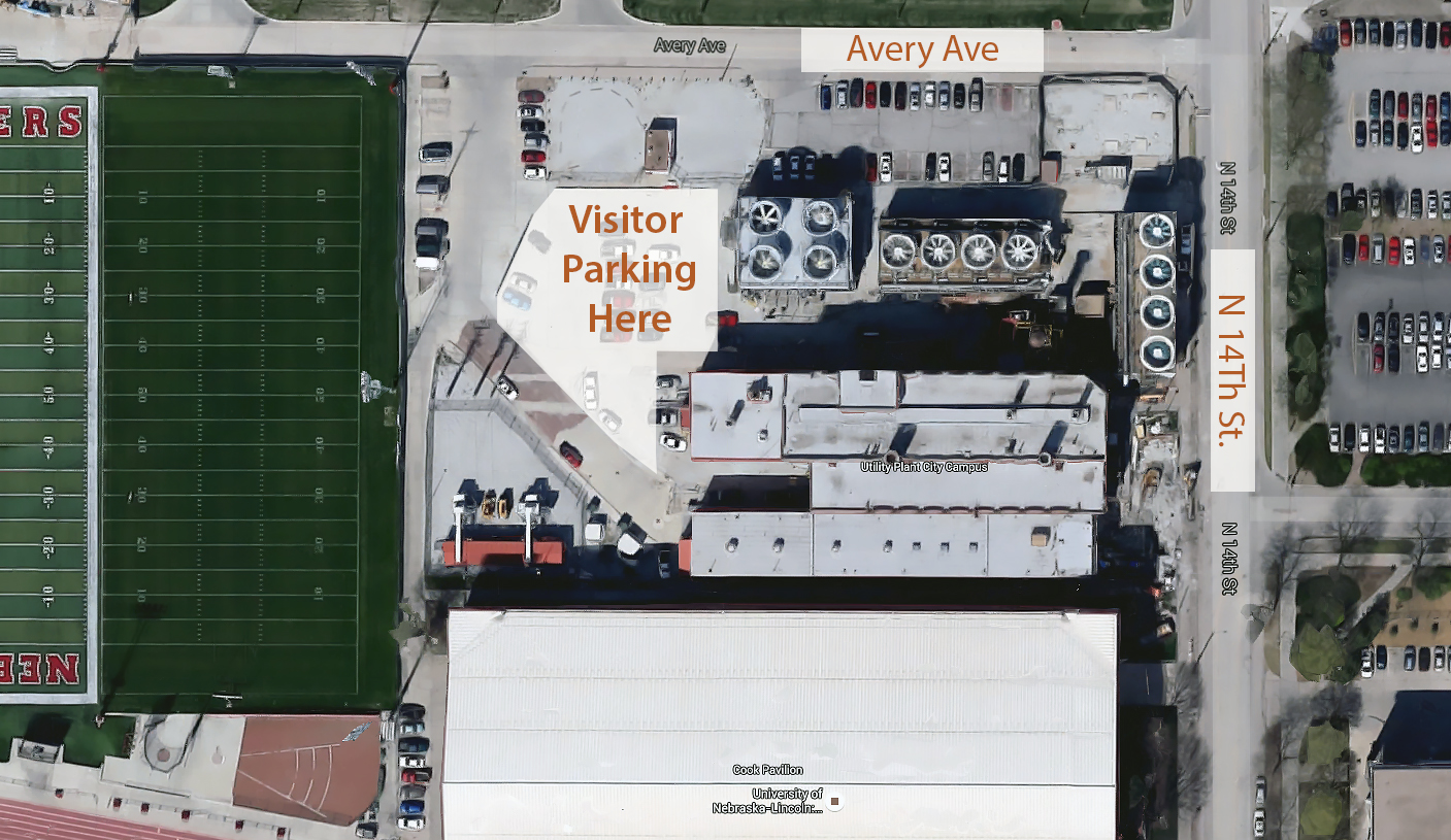 visitor parking spaces at CCUP